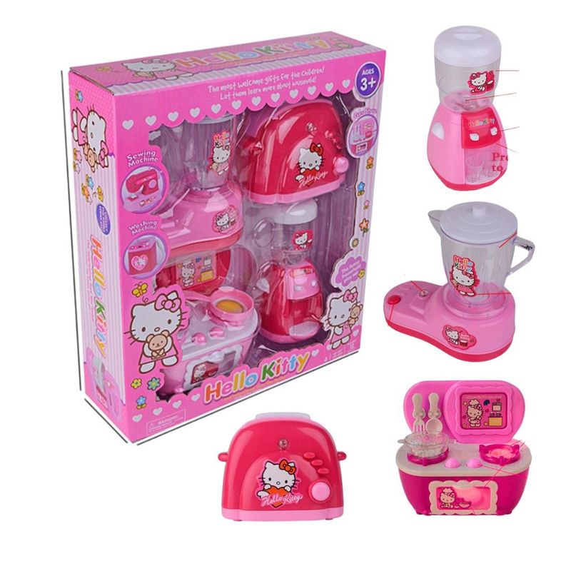 GENERICO - Cocina Infantil Pequeña Niñas Luces Y Sonido Cartoon Cat