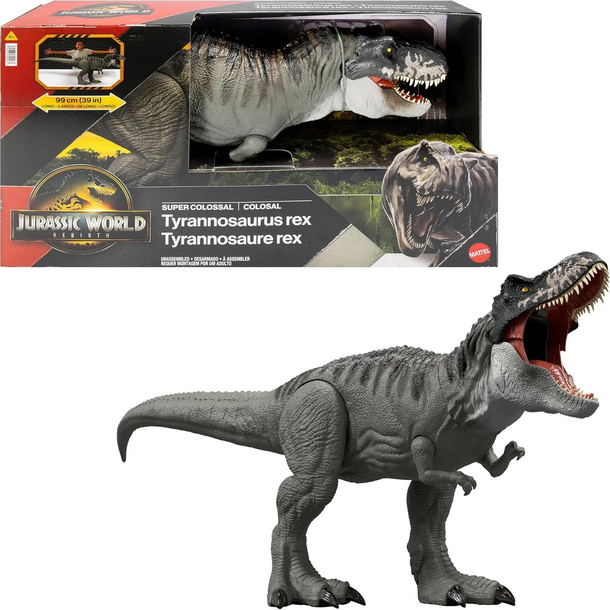 JURASSIC WORLD - Dinosaurio Jurassic World Colossal Tyrannosaurus Rex Rebirth