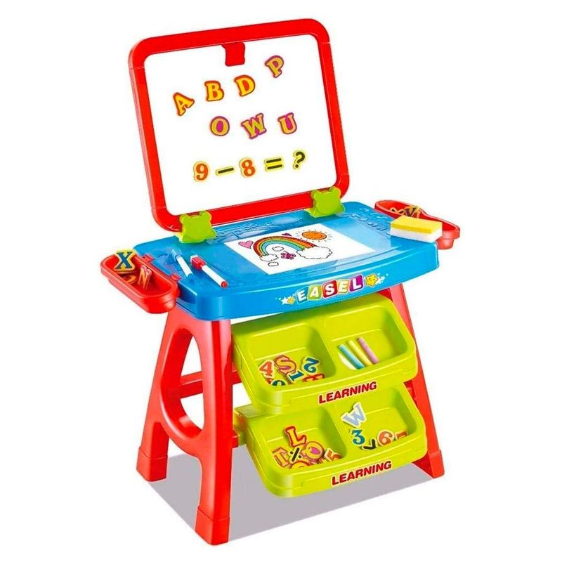 GENERICO - Set Tablero 3 En 1 Magnetico Letras Números Aprende Jugando