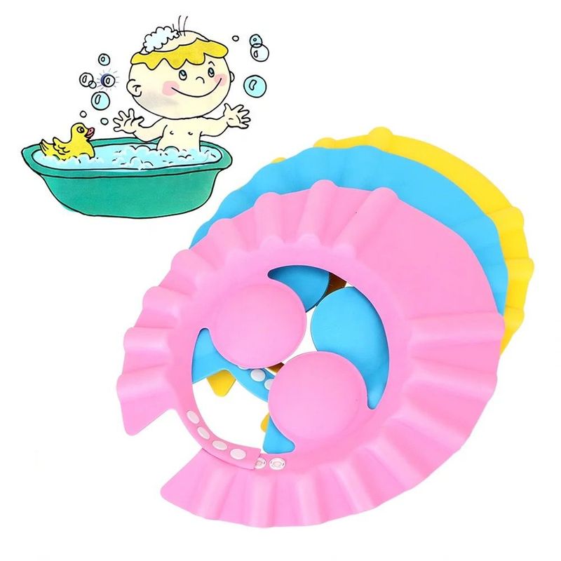 GENERICO - Gorro de Baño para Bebé Sombrero de Visera Ajustable ROSADO