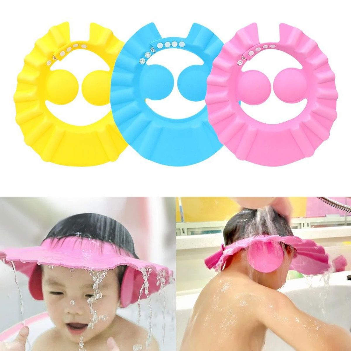 GENERICO - Gorro de Baño para Bebé Sombrero de Visera Ajustable