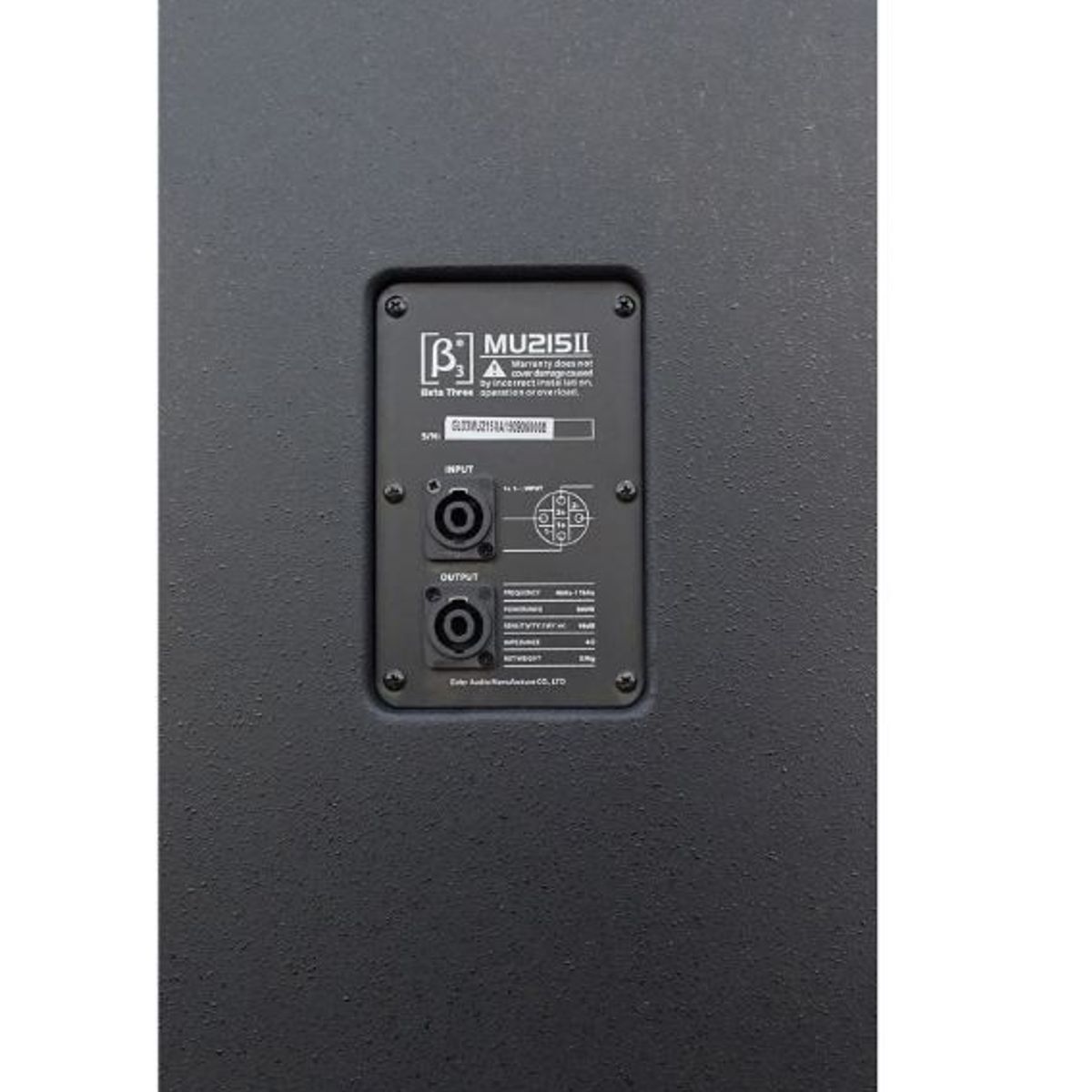 BETA THREE - Cabina pasiva doble parlante 15''  BETA3 MU215II Negro