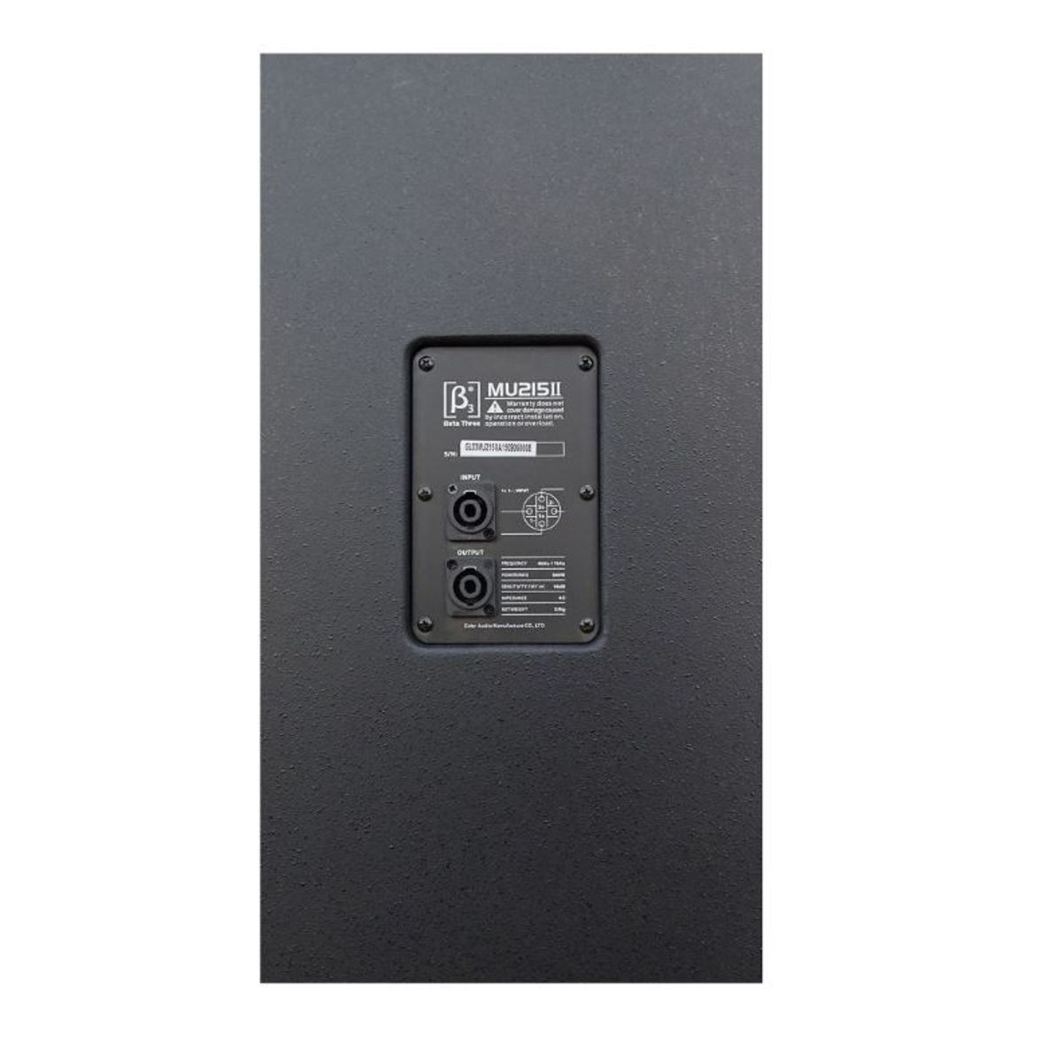 BETA THREE - Cabina pasiva doble parlante 15''  BETA3 MU215II Negro