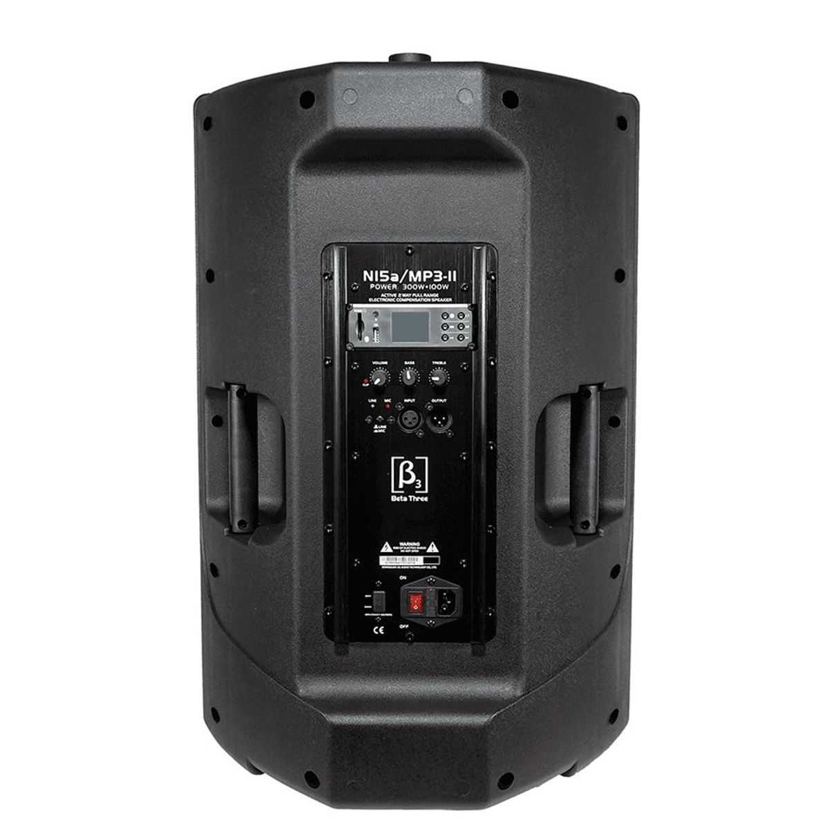 BETA THREE - Cabina activa bluetooth 15''  BETA3 N15A MP3 II Negro
