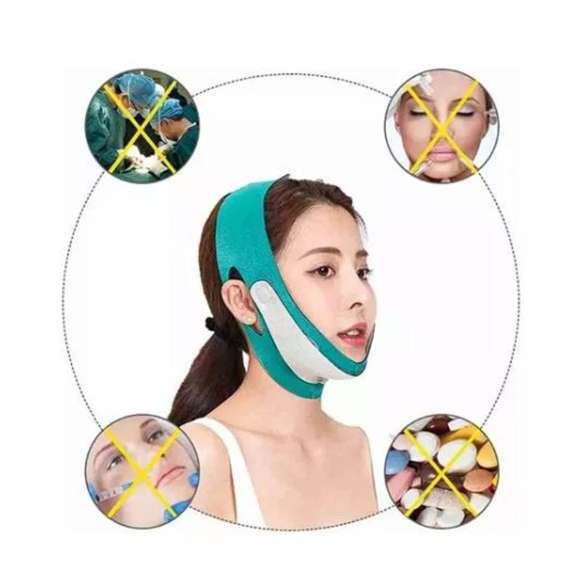 SHENGSHOU - Faja Facial Mentonera Papada