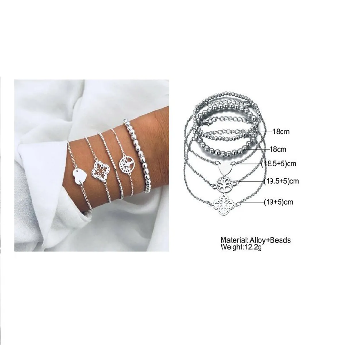 GENERICO - Conjunto De Manillas Y Pulseras Bohemios Vintage 20 / Grs/mundo_.