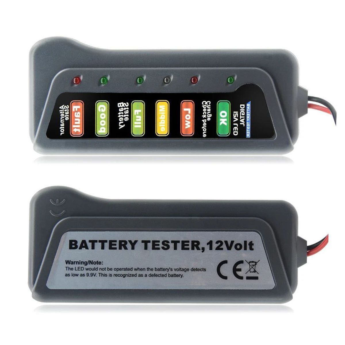 GENERICO - Tester Probador Estado De Bateria Carga Alternador De Carro