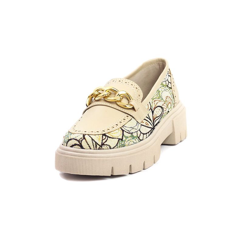BALLERINA - Mocasines Beige Ballerinas Kaori
