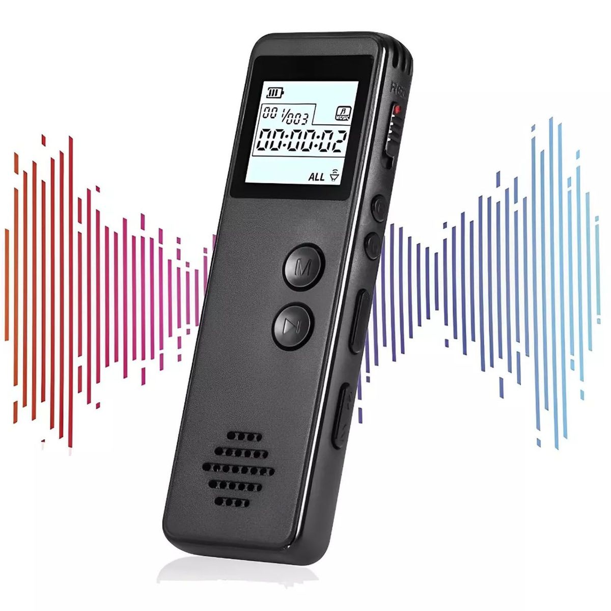 GENERICO - Grabadora De Voz Periodista Digital  Micro Sd 32gb Pantalla