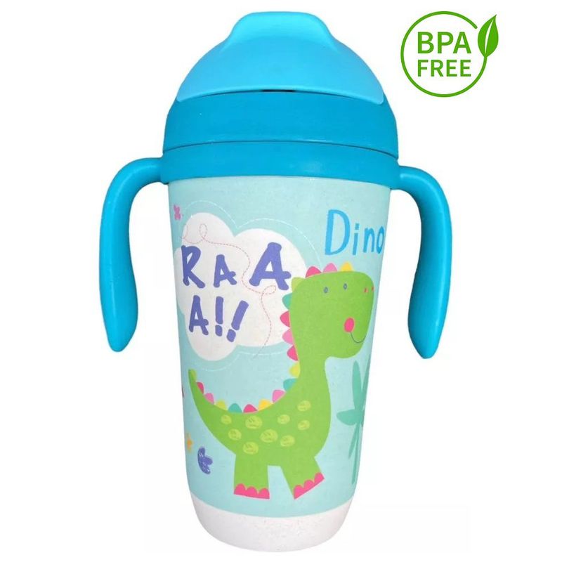 GENERICO - Vaso Pitillo Termo Para Niños En Fibra De Bambú Eco