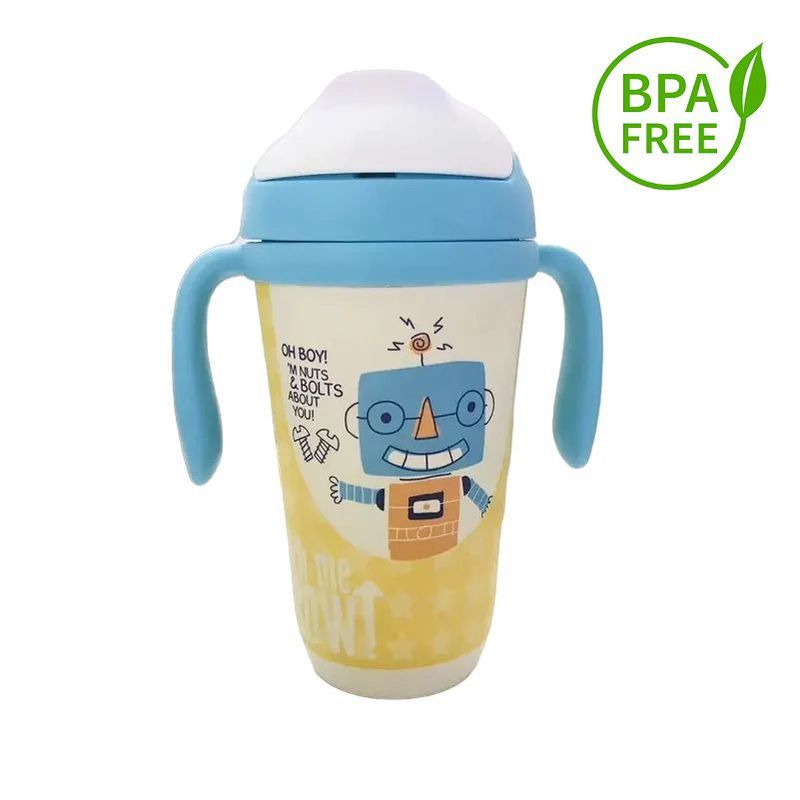 GENERICO - Vaso Pitillo Termo Para Niños En Fibra De Bambú Eco