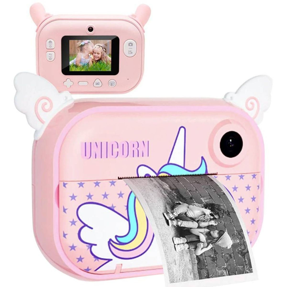 ONE PIXEL - Cámara Instantánea Wifi Para Niños Doble Lente Full HD SD