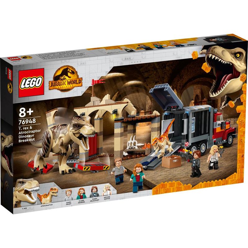 LEGO - Lego 76948 Fuga De Los Dinosaurios T-Rex Y Atrocirraptor