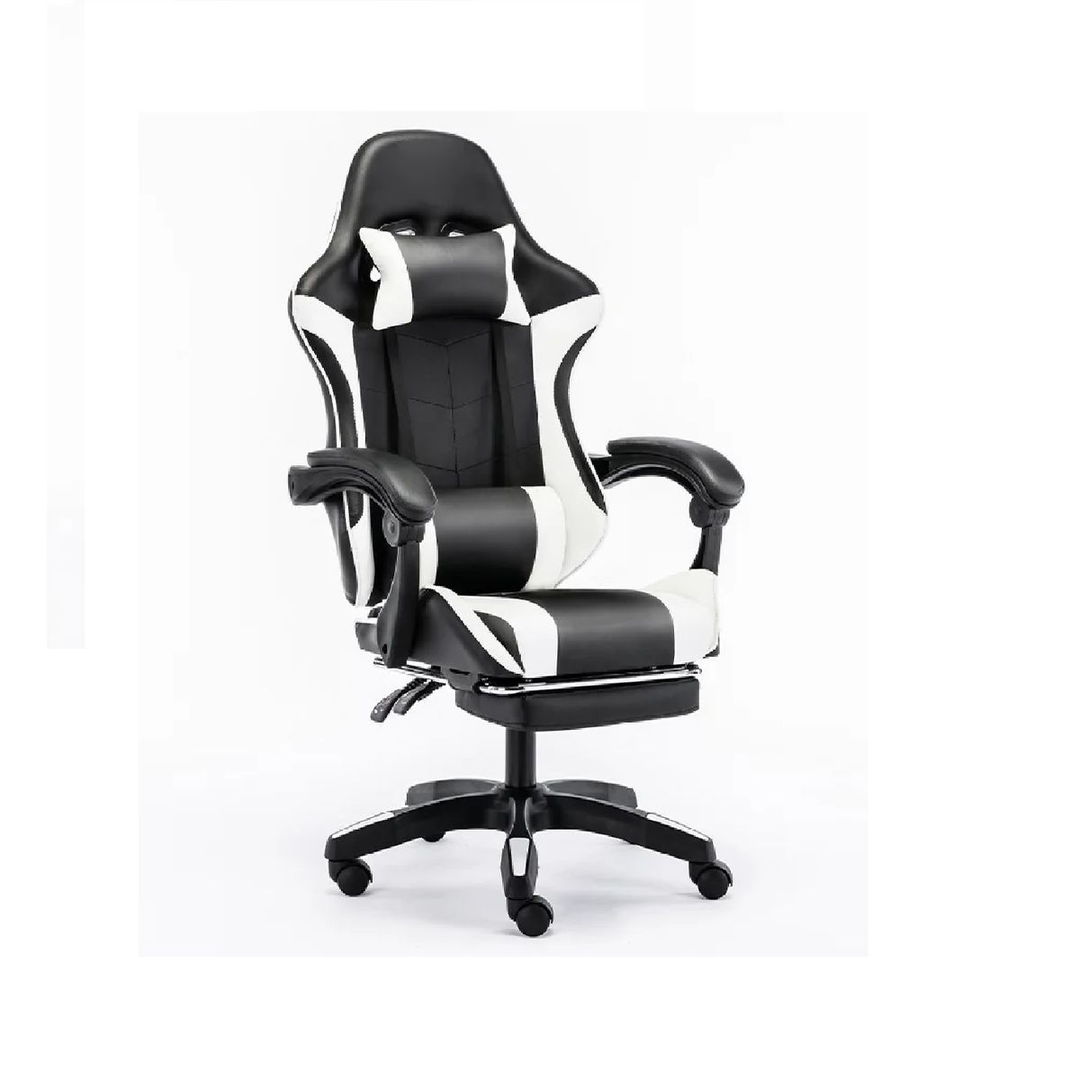 GENERICO - Silla Gamer Escritorio Ergonomica Giratoria Ajustable Cuero sintetico