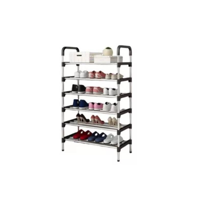 GENERICO - Organizador Zapatero Metálico 6 Niveles Shoe Rack  Organización Hogar