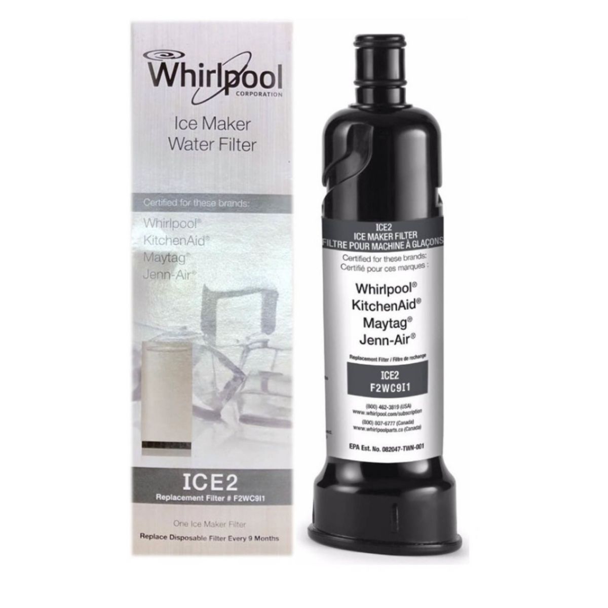 WHIRLPOOL - Filtro de agua para Ice Maker KitchenAid Whirlpool