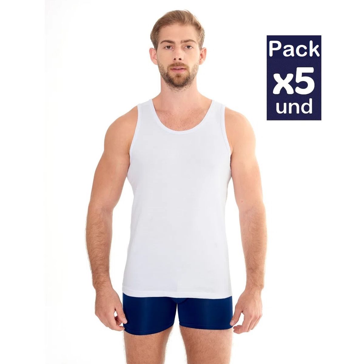 GENERICO - Camisilla Hombre Panther Pack x5