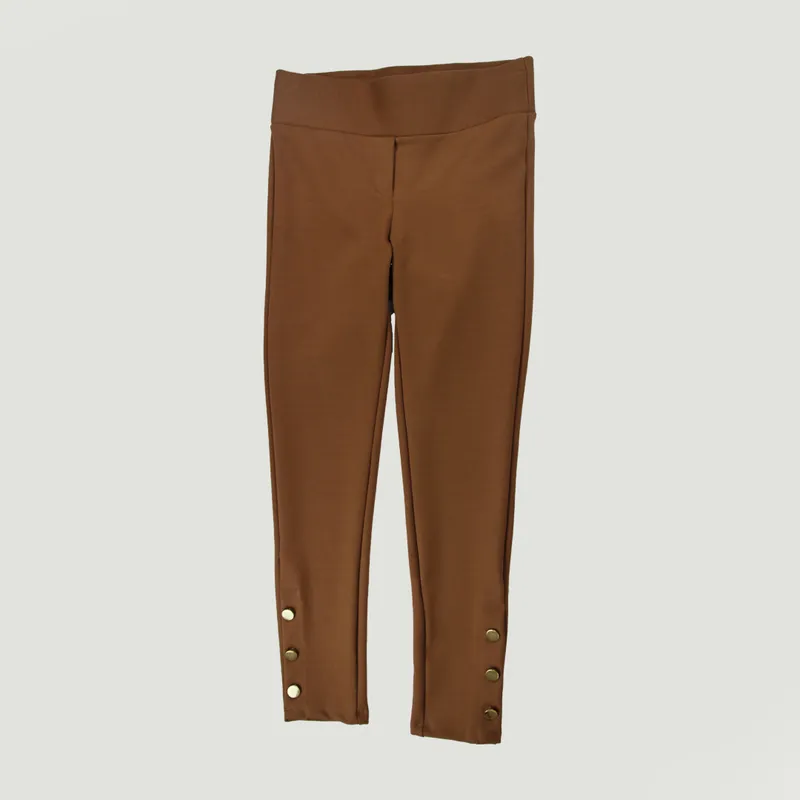 L Y H - Leggins Para Mujer Khaki Oscuro Marca L&H
