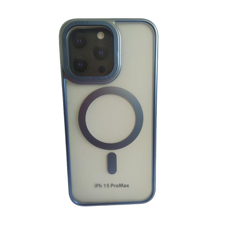 PYX - Estuche Compatible iPhone 15 Pro Max Magsafe Azul Claro