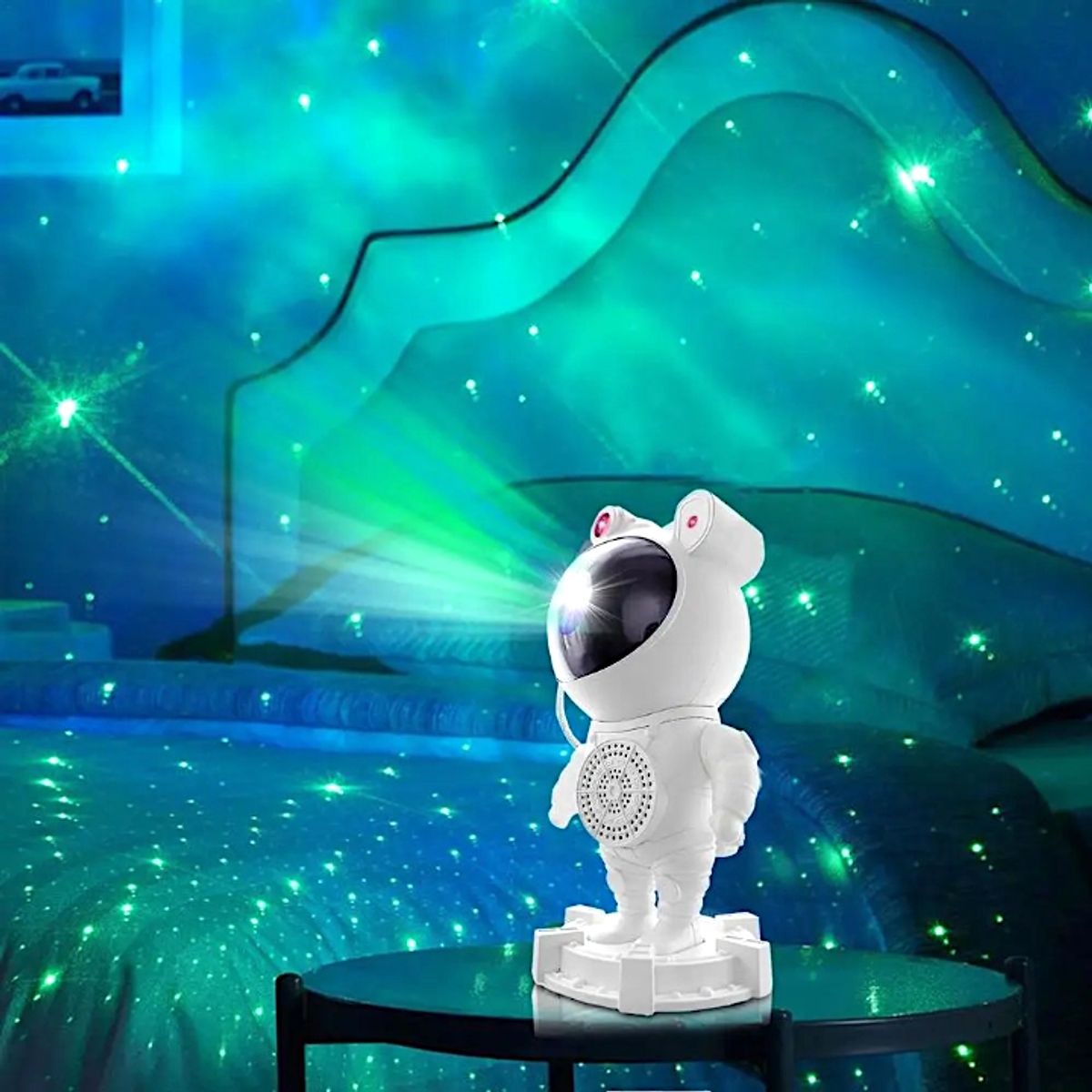 GENERICO - Proyector y Parlante Bluetooth 2 en 1 Diseño Astronauta