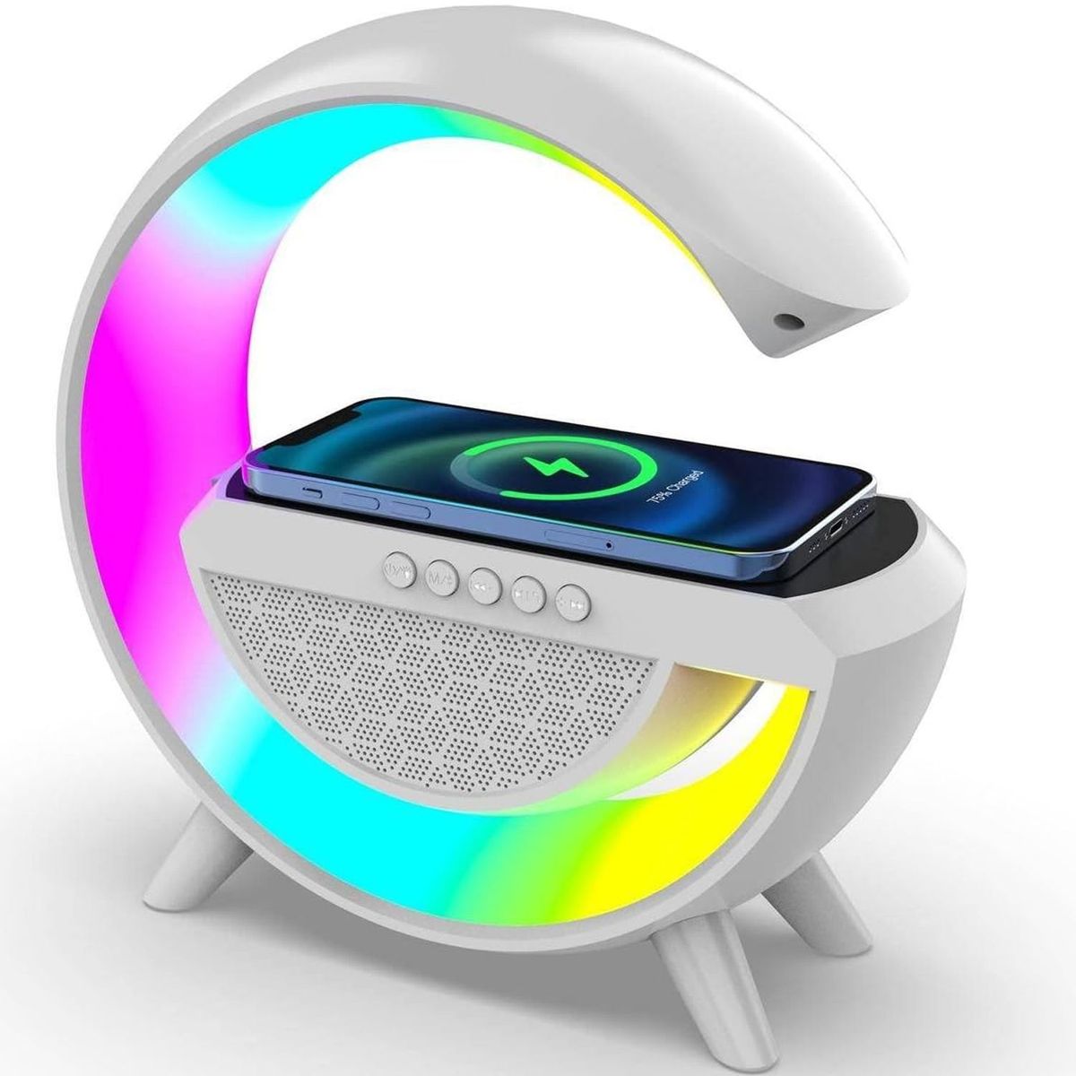 ONE PIXEL - Lampara G Luz Led Rgb Speaker Recargable Bluetooth Moderno