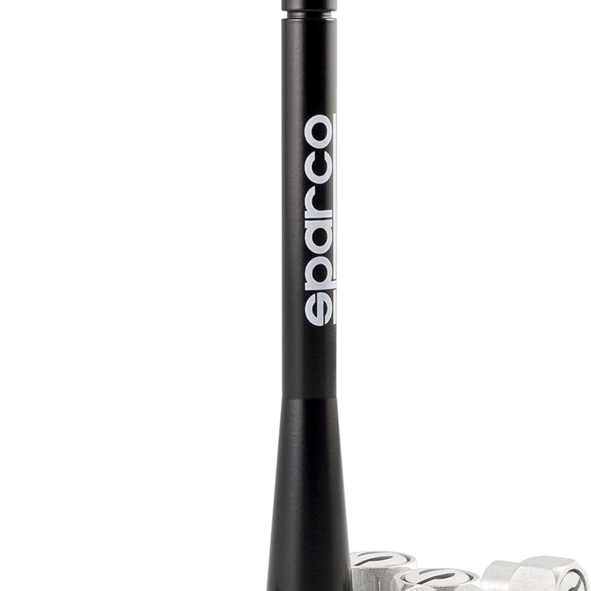 SPARCO - Antena Para Radio Carro + 5 Tapas Valvula Sparco SPC1417