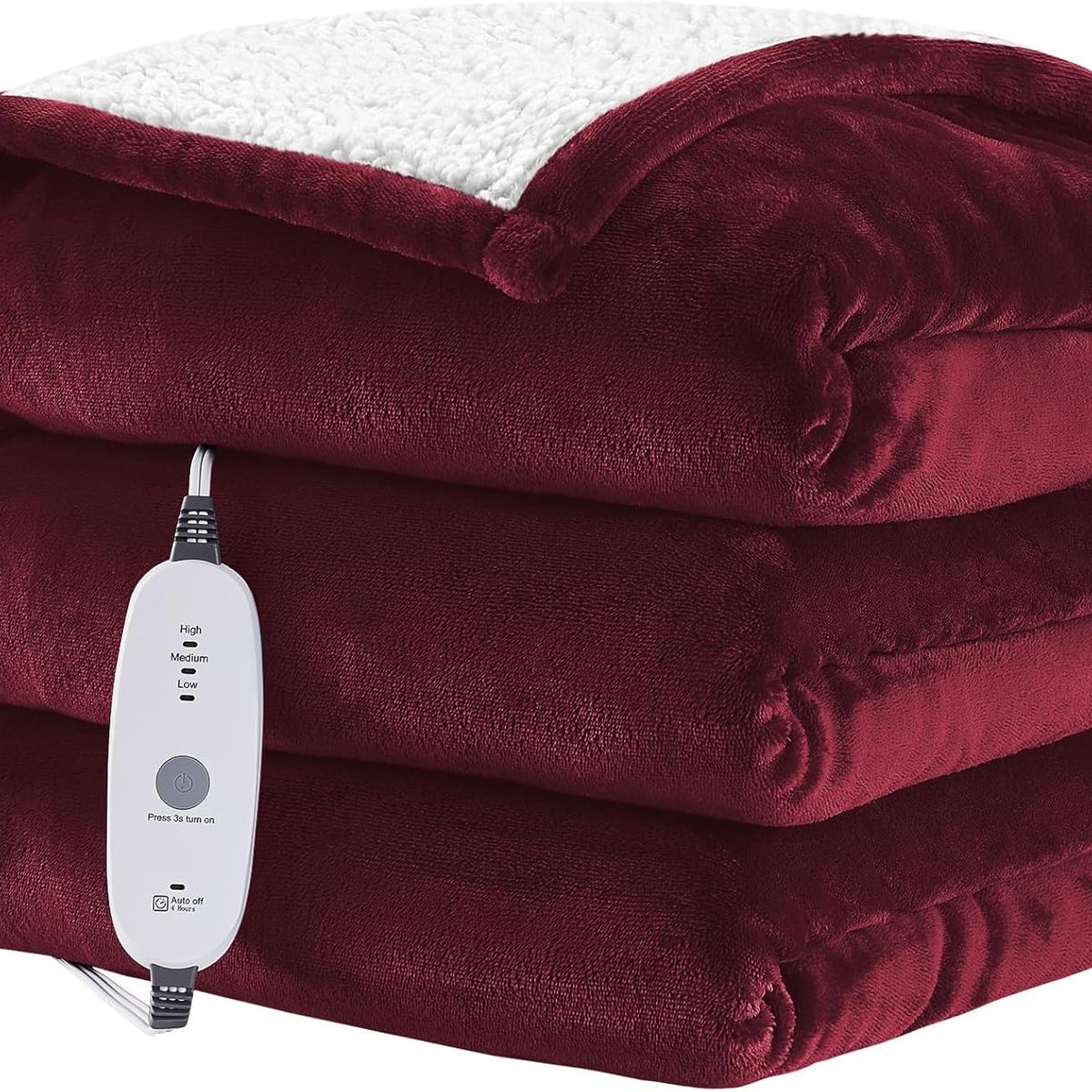 MAX - Cobija Térmica Eléctrica Ultra Suave 5 Niveles de Intensidad