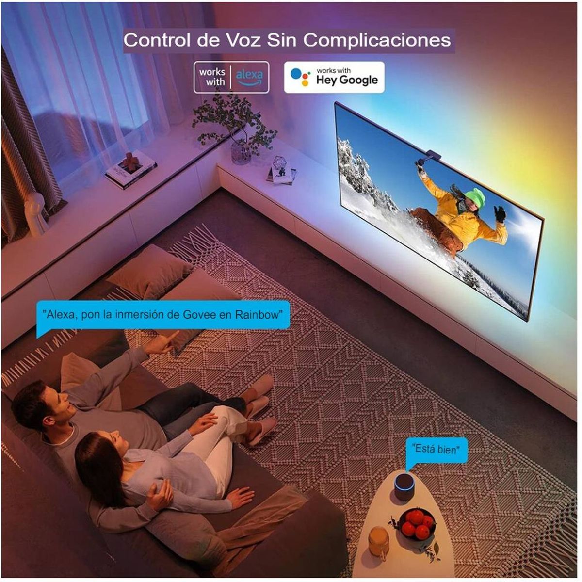 ONE PIXEL - Cinta De Luces Led RGB Inmersión Wifi Para Tv ONE PIXEL