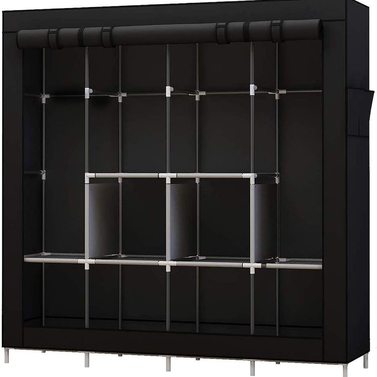 GENERICO - Armario De Ropa De Tela Organizador Ropero Plegable Colgar