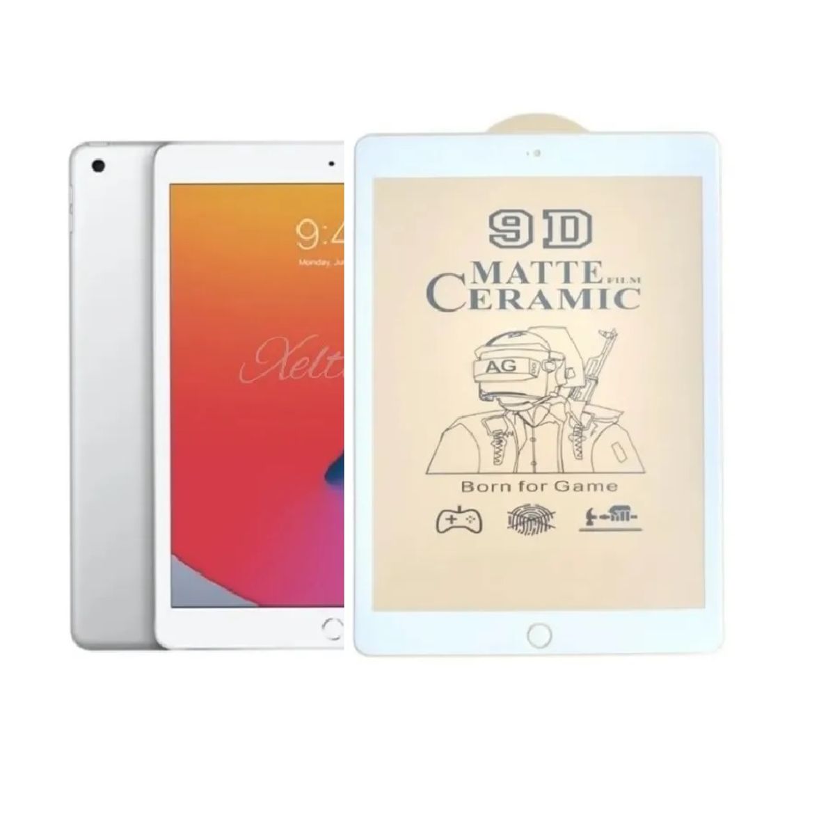 GENERICO - Protector Vidrio Templado Ceramico Para Ipad 2 3 4 9.7 - Color Blanco