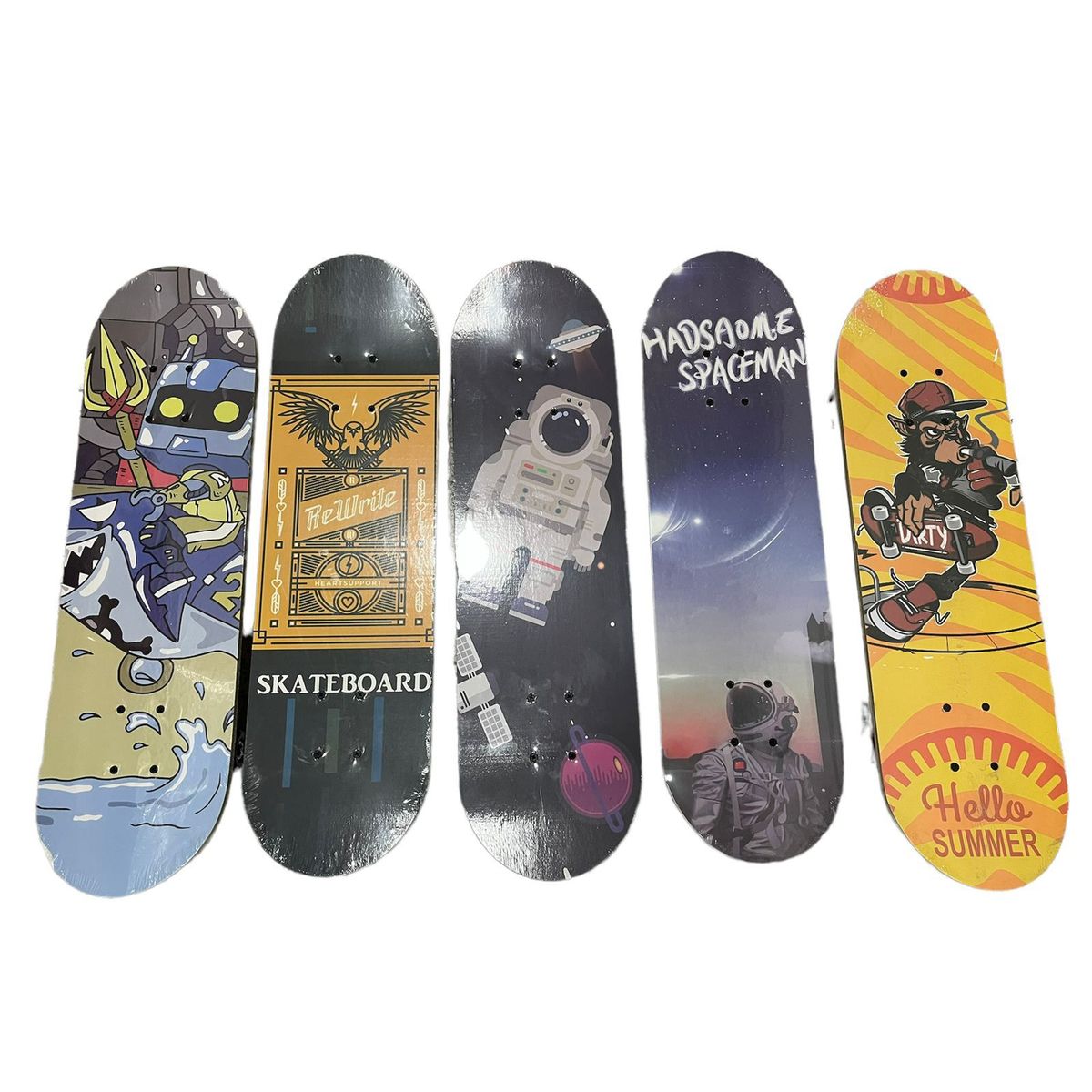 GENERICO - Tabla Skate Patineta Semi- Pro Infantil 70 X 20 Diseños