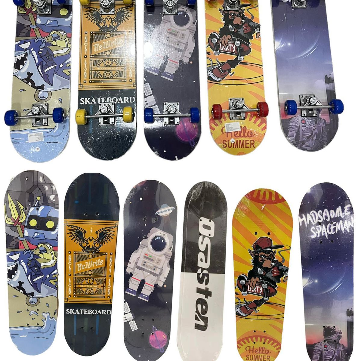 GENERICO - Tabla Skate Patineta Semi- Pro Infantil 70 X 20 Diseños