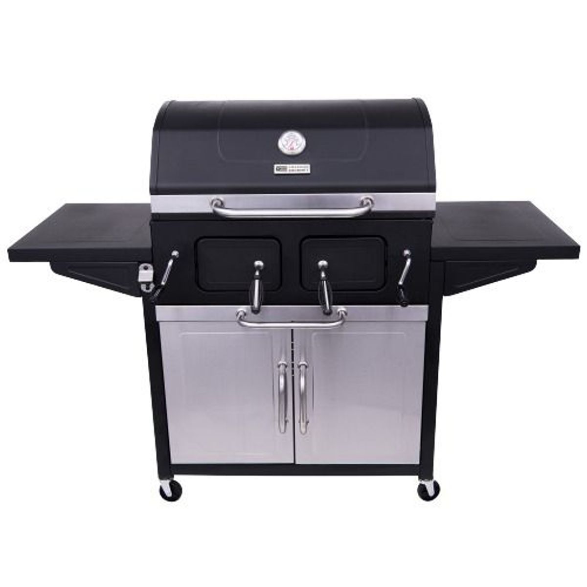 CHAR BROIL - Asador de carbón con Gabinete American Gourmet