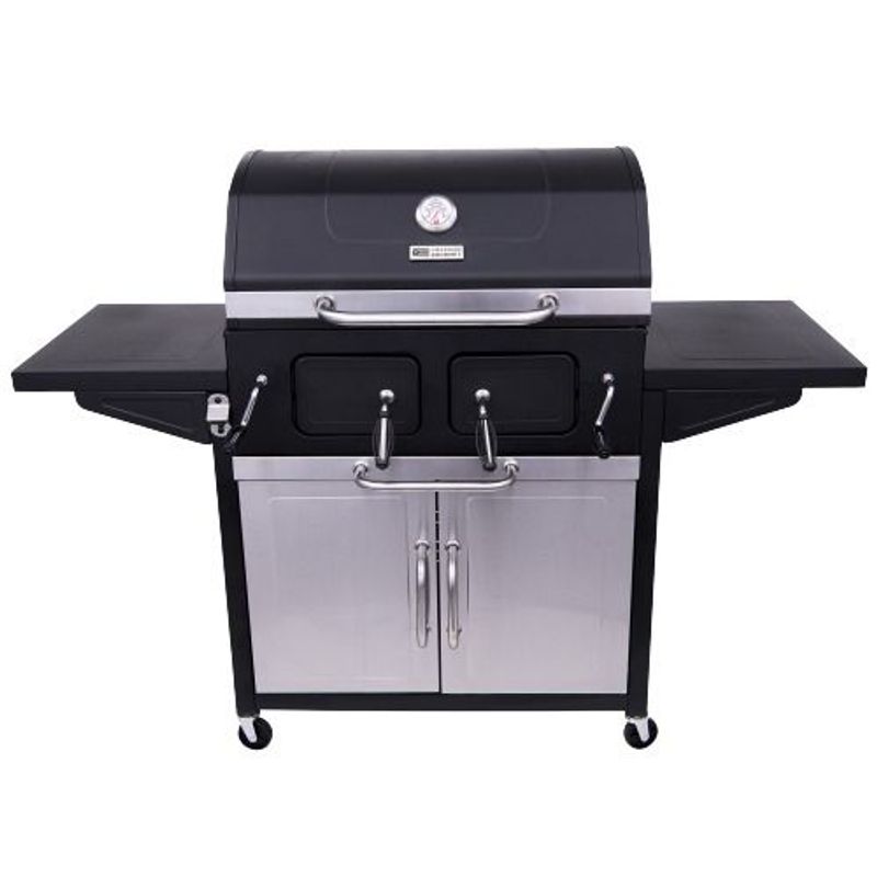 CHAR BROIL - Asador de carbón con Gabinete American Gourmet