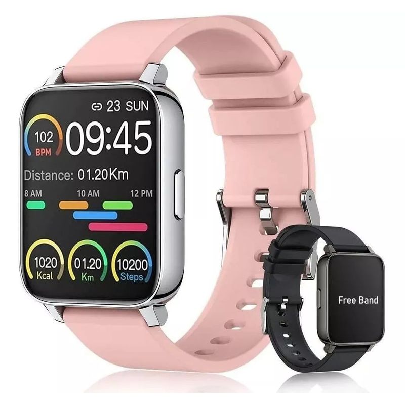 GENERICO - Smartwatch Mujer Reloj Inteligente Depo  Correa Negra.