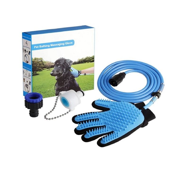 GENERICO - Guante De Baño Para Mascotas Incluye Acoples Limpia Y Masaje
