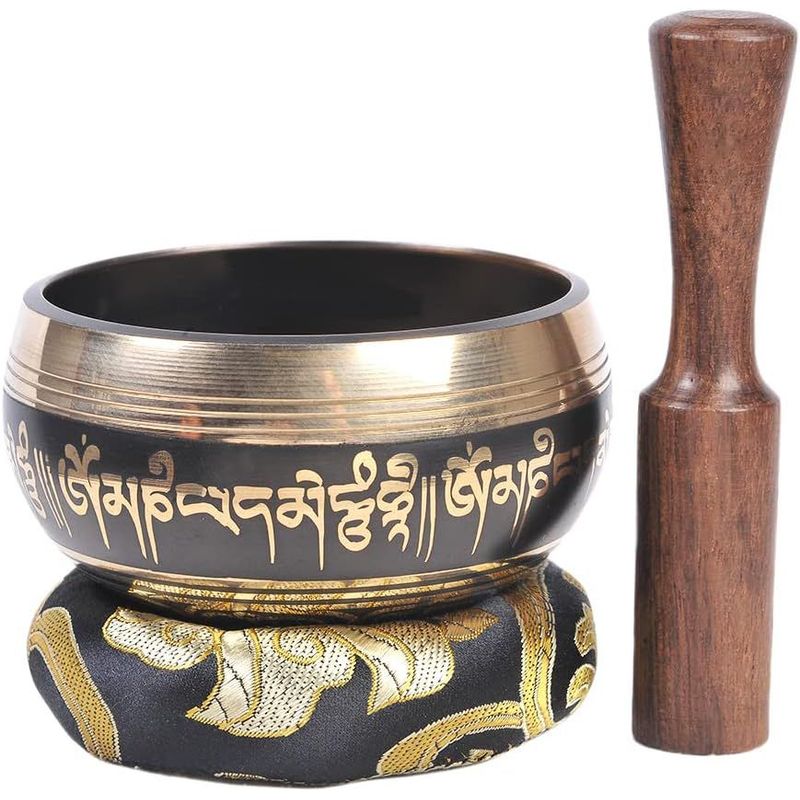 SONAX - Cuenco Tibetano Hecho En Nepal Con Mazo Meditacion Curacion