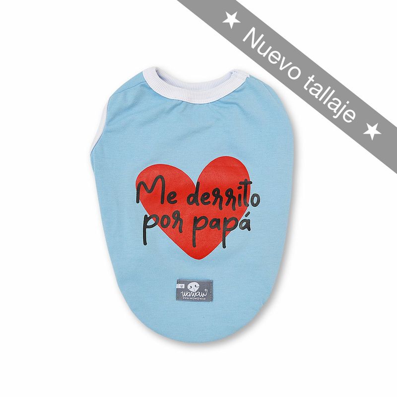 WAWAW - Esqueleto para perro  talla S azul Me derrito por papá Wawaw