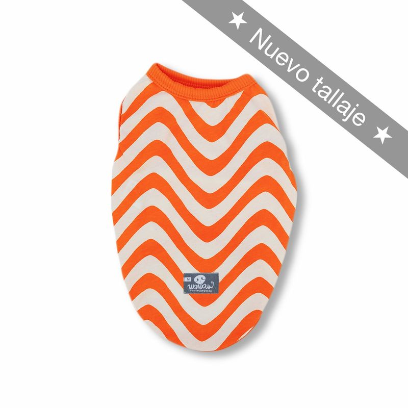 WAWAW - Esqueleto para perro  talla 2XL ondas naranja Wawaw