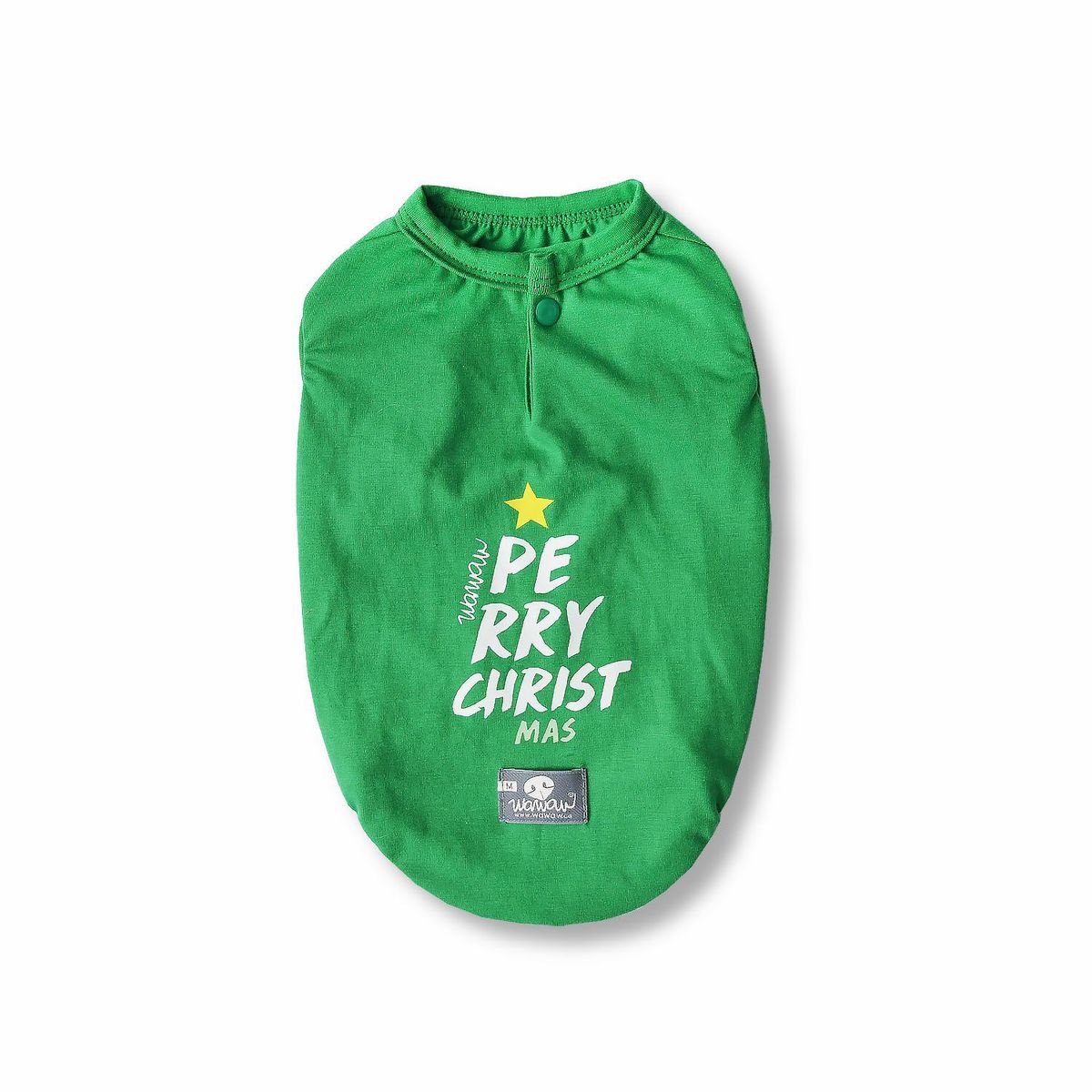 WAWAW - Esqueleto para perro  talla M verde Perry Christmas Navidad Wawaw