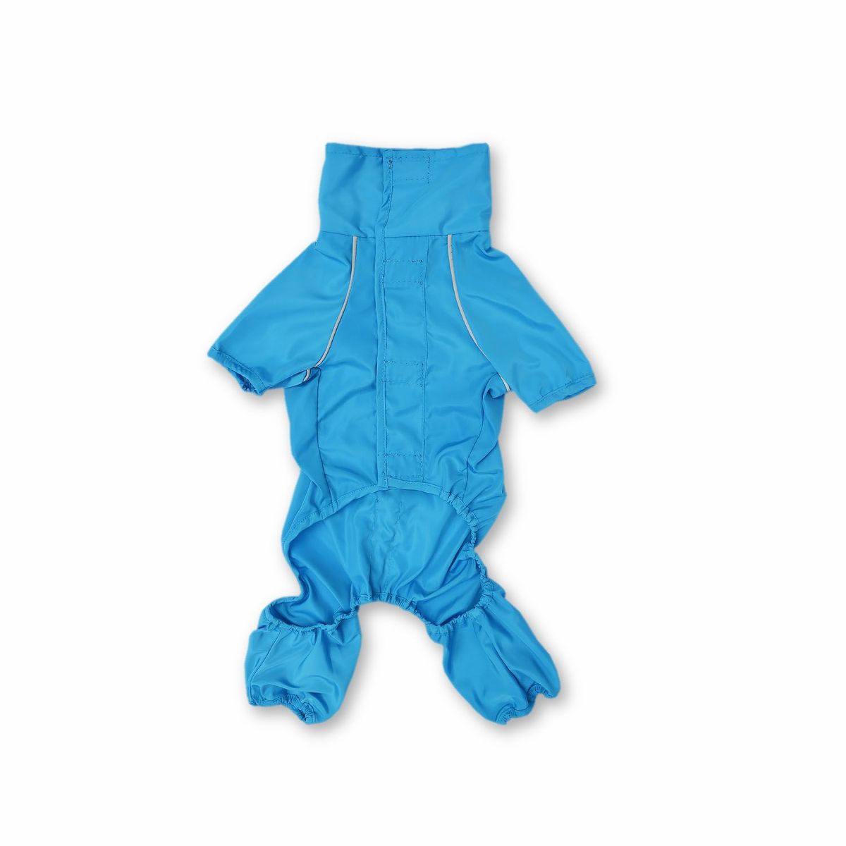 WAWAW - Impermeable 4patas para perro  talla 4XL turquesa con embone reflectivo y cuello alto Wawaw