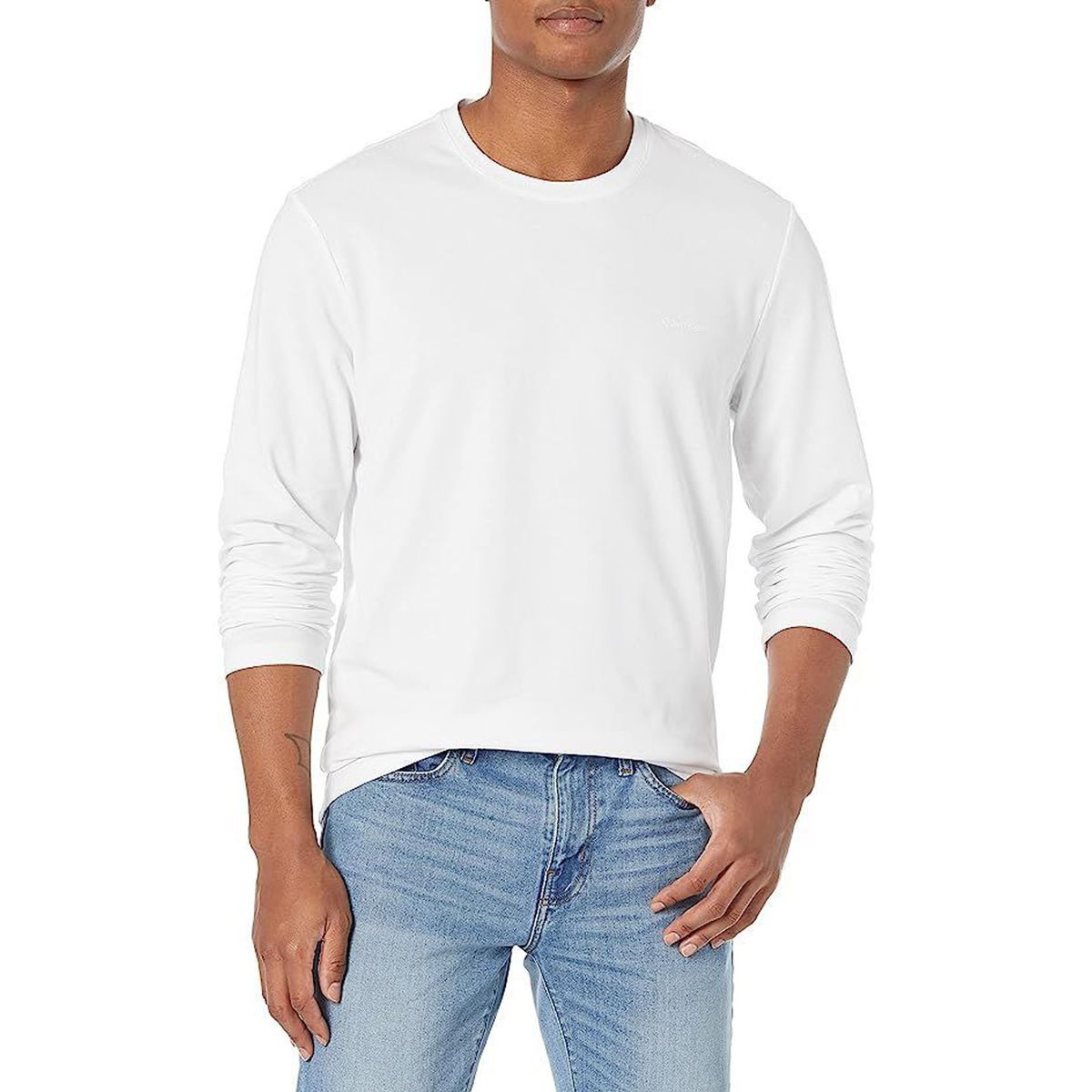 CALVIN KLEIN - Camiseta Manga Larga Con Logo Hombre Blanco Calvin Klein