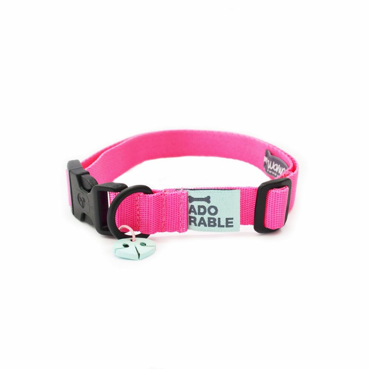 WAWAW - Collar para perro talla M unicolor adorable rosado Wawaw