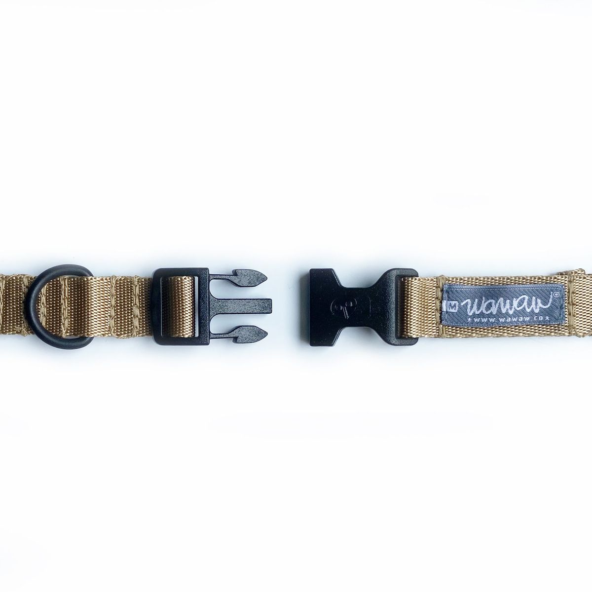 WAWAW - Collar para perro talla XL bicolor haban y negro Wawaw
