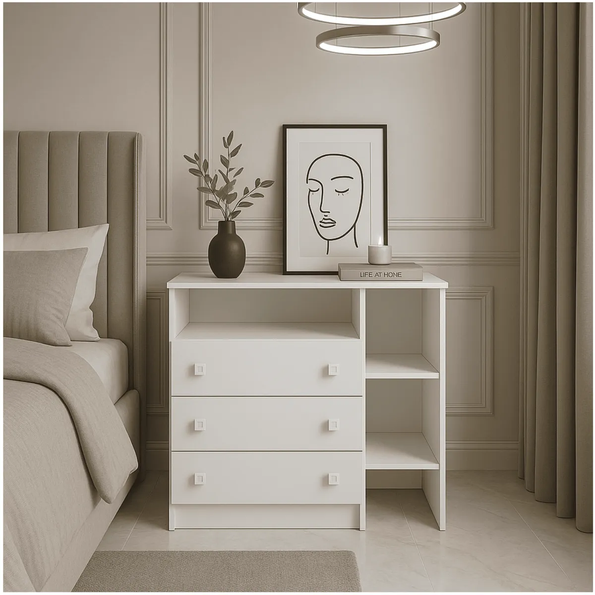 MUEBLES 2020 - Cómoda Manaos Blanco