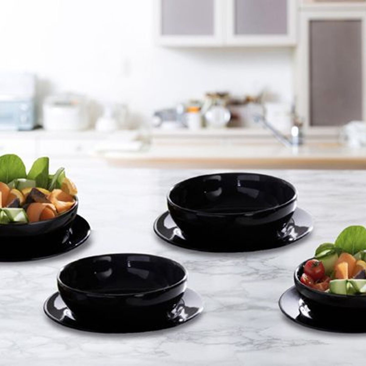 CORONA - Set de Platos Negros