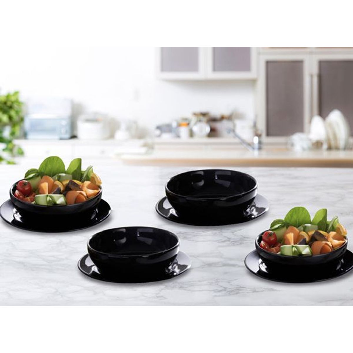 CORONA - Set de Platos Negros