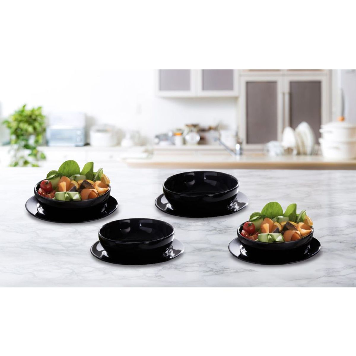 CORONA - Set de Platos Negros