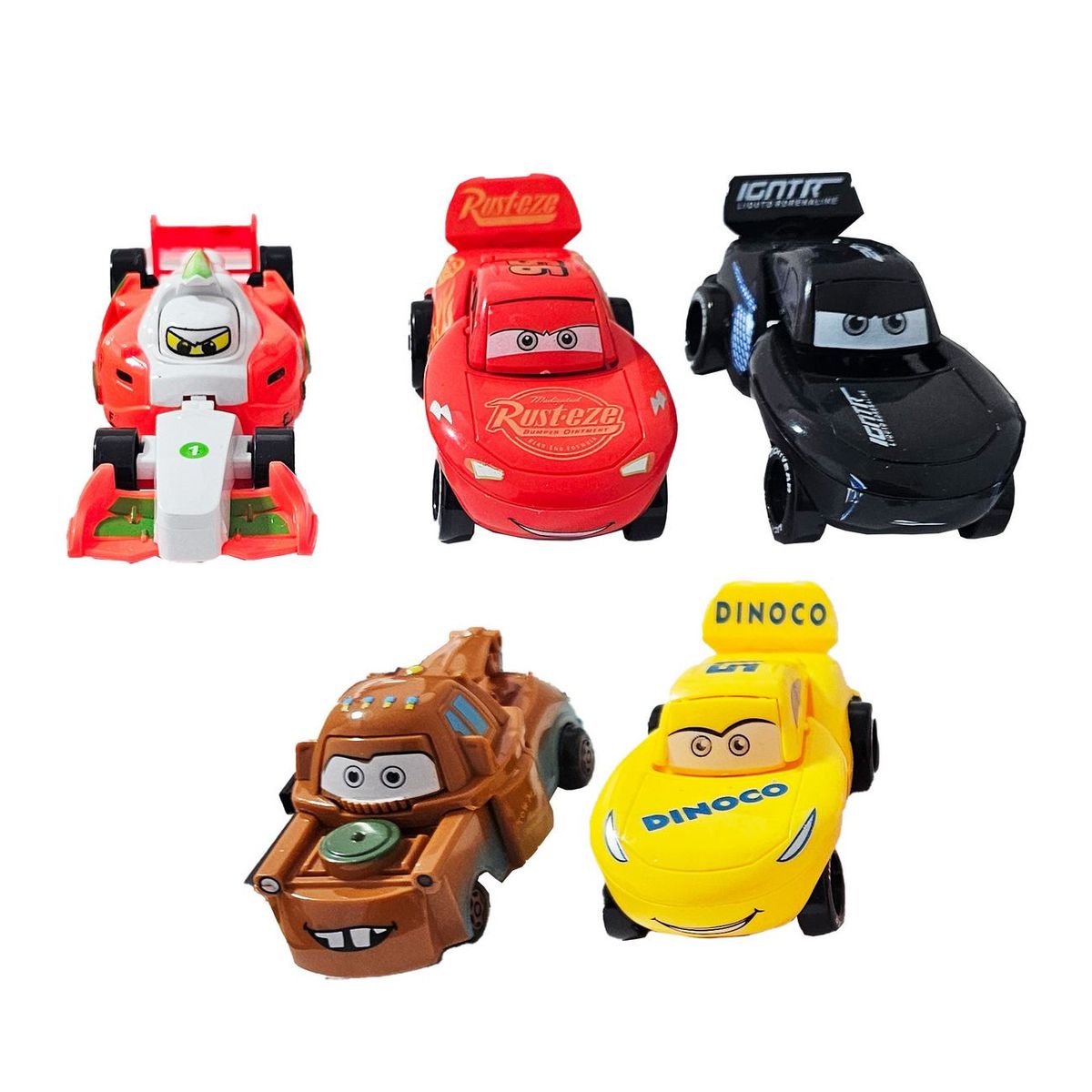 DAYOSHOP - Rayo Mcqueen Carro Cars Juguete Niños Coleccion X 5 Unidades