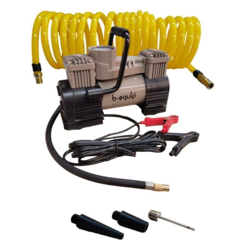 B EQUIP - Compresor De Aire Neumaticos Portatil 12V B-Equip BEQ-200CP